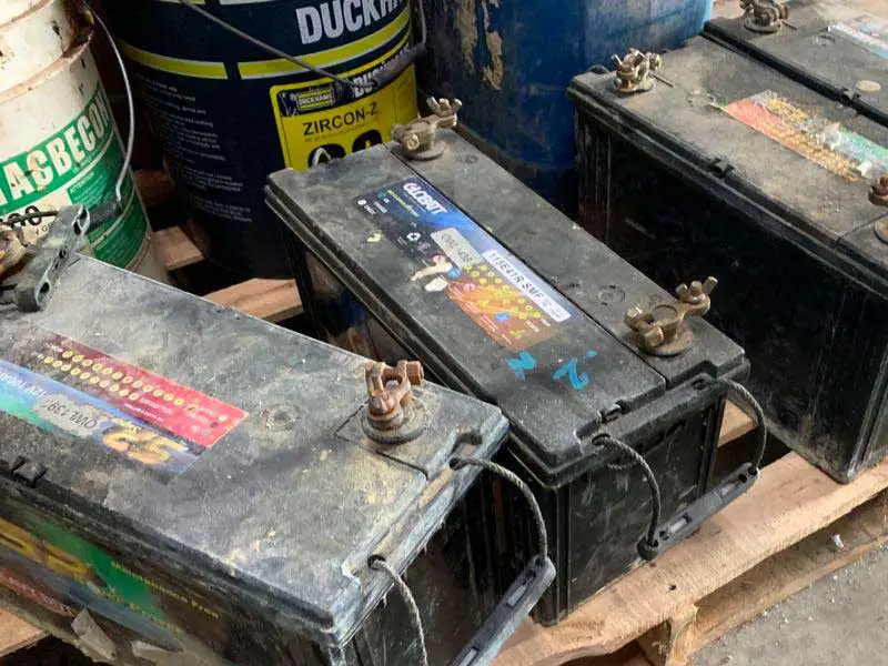 old deep cycle battery
